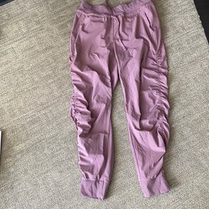 purple joggers